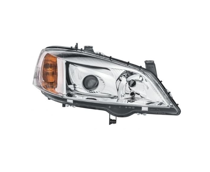 Far OPEL ASTRA G, 01.1998-08.2009, DEPO, fata, partea dreapta, xenon;tip bec D2S+H7+W5W; electric; argintiu; fara bec descarcare; fara ballast; fara motor;