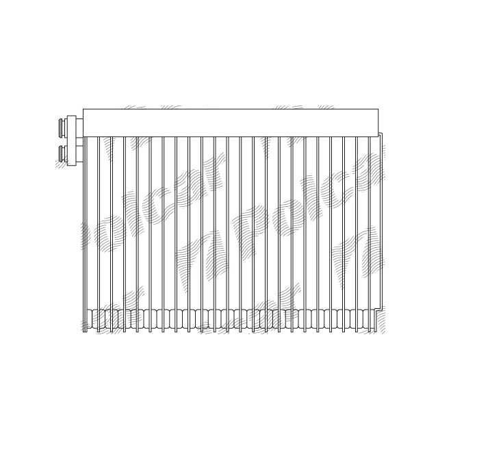 Evaporator aer conditionat Fiat Ducato 2002-2006; Peugeot Boxer 2002-2006, 205x285x58mm, RapidAuto 5704P8-1