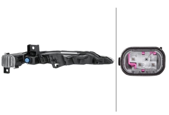 Lampa semnalizare fata cu lumina parcare PORSCHE 911 (991), 12.2011-, HELLA, fata, partea stanga, LED;