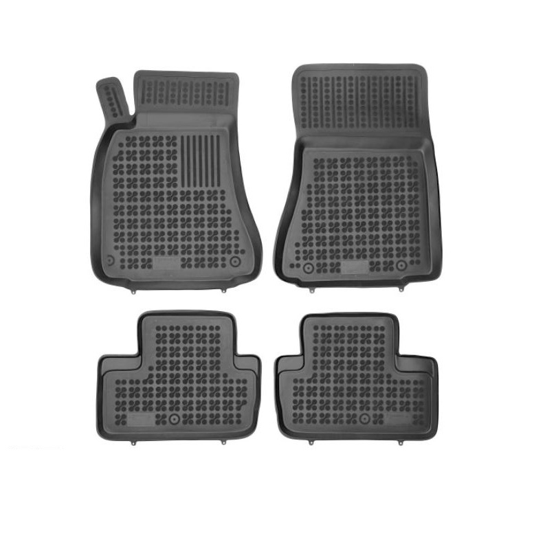 Set covorase auto din cauciuc LEXUS IS (XE2), 11.2005-04.2013, presuri tip tavita, negru