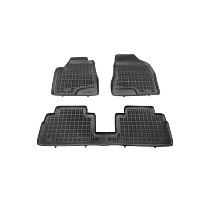 Set covorase auto din cauciuc LEXUS RX (XU30), 02.2003-04.2009, presuri tip tavita, negru