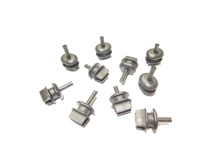 Clips fixare polita portbagaj DACIA DUSTER, 01.2010-10.2017; DUSTER, 10.2017-; SANDERO (SD), 06.2008-01.2013; SANDERO, 10.2012-, Renault TWINGO, 04.1993-2011, 10 buc, raft spate-montaj carlig
