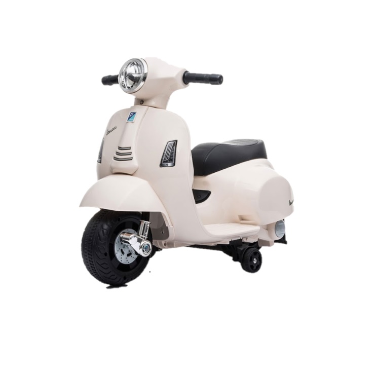 Mini scooter Vespa GTS H1 Alb, 6V, 30W, 2-5km/ora