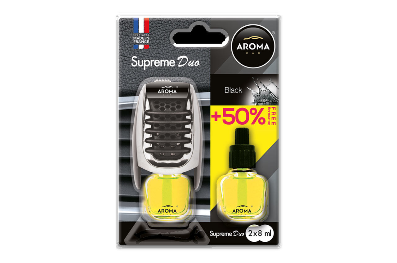 Odorizant auto lichid AROMA SUPREME DUO BLACK