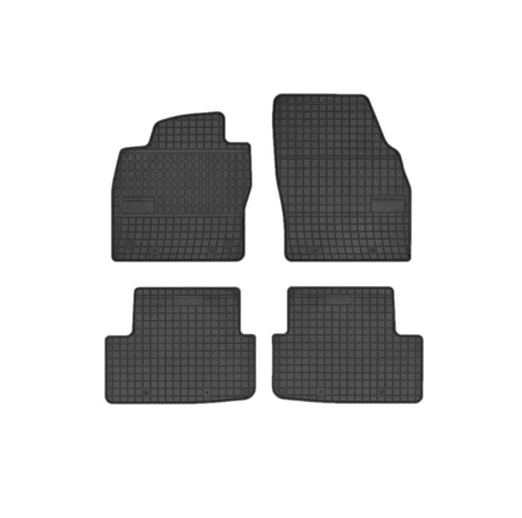 Set covorase auto din cauciuc pentru Seat Ibiza 2017-&gt; prezent; Vw Polo 6 2017-&gt; prezent, presuri RapidAuto, Negru