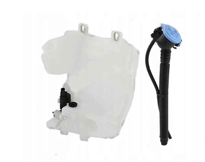 Rezervor spalator parbriz BMW X1 (F48), 06.2015-; X2 (F39), 03.2018-; Seria 2 ACTIVE/GRAND TOURER (F45/46), 06.2014-, Masini fara spalator faruri, Gat de umplere cu capac, Cu pompa spalator parbriz si senzor nivel lichid