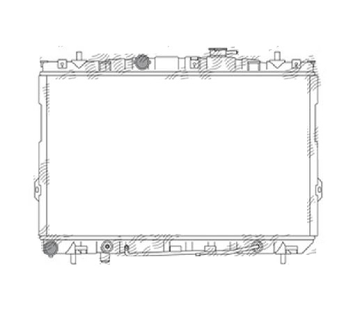 Radiator intercooler Hyundai Coupe 2002-, Elantra 2000-2006, 660x375x23mm, RapidAuto 405708A1