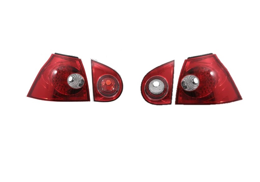 Set stopuri tuning VW GOLF 5 (1K), 10.2003-05.2009, model Hatchback, Taiwan, partea stanga+dreapta, LED; transparent; cu lampa interioara; cu locas bec;