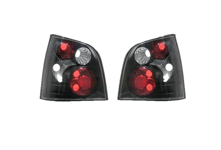 Set stopuri tuning VW POLO (9N), 10.2001-04.2005, Taiwan, partea stanga+dreapta, negru, transparent;