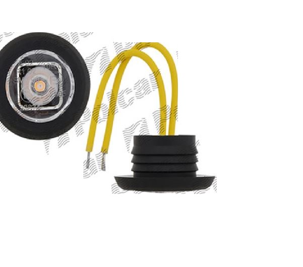 Lampa gabarit RapidAuto 99LO346E, 12/24V; rotund; 1xLED; galben; Latime: 19, 6 mm; Inaltime: 5 mm; Diametru: 32 mm; ECE;