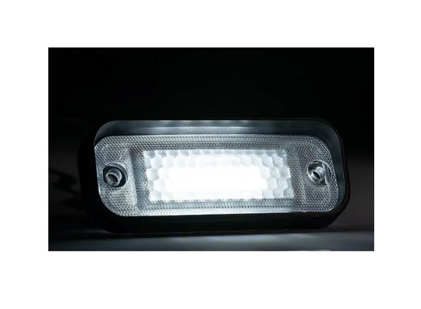 Lampa numar inmatriculare RapidAuto 99OT016E, 12/24V; intact; dreptunghiular; LED; Latime: 82 mm; Inaltime: 32 mm; Adancime: 13 mm;