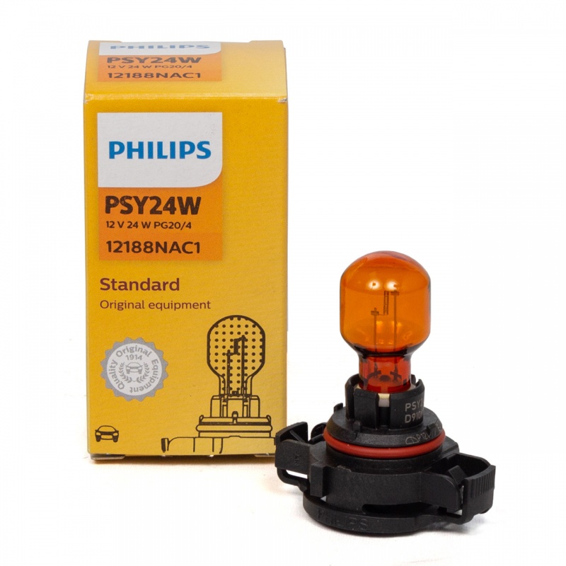 Bec PSY24W PHILIPS 99ZS084P, 12V; 24W; standard; galben; BAW15d; ECE, 1 buc.