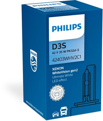 Bec D3S PHILIPS 99ZS136P, 12/24V; 35W; WhiteVision ultra; Pk32d-5; ECE, 1 buc.