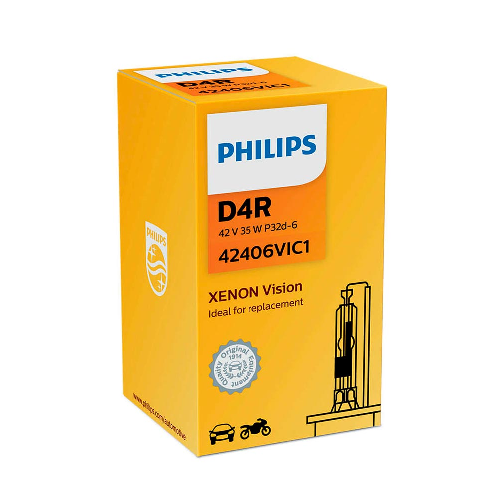 Bec D4R PHILIPS 99ZS163P, 12/24V; 35W; Xenon Vision; P32d-5; ECE, 1 buc.