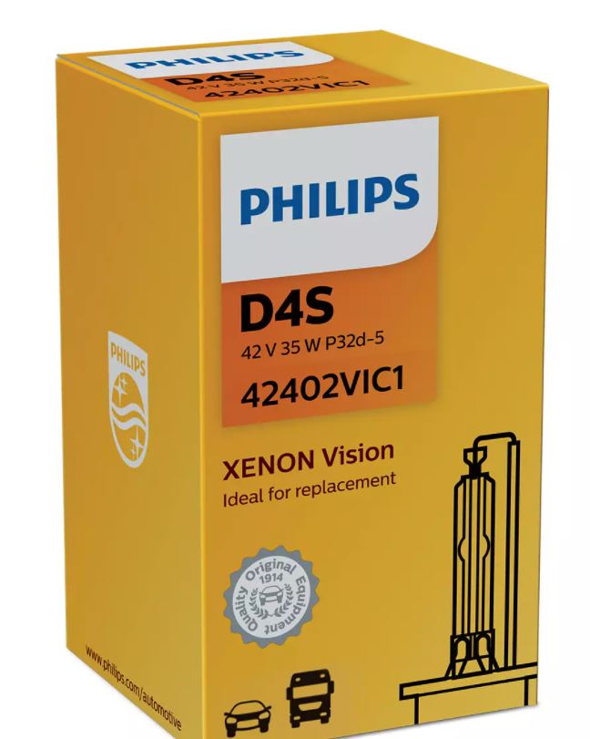 Bec D4S PHILIPS 99ZS164P, 12/24V; 35W; Xenon Vision; P32d-5; ECE, 1 buc.