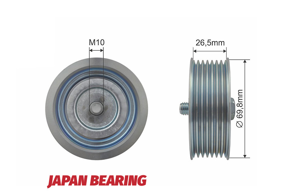 Rola intindere curea transmisie Infiniti Fx35, Fx37, Fx50 2008-2014, G37 2007-2013, Nissan Patrol Y62 2010-, Pathfinder 2004-2013, NTY RRK-NS-005