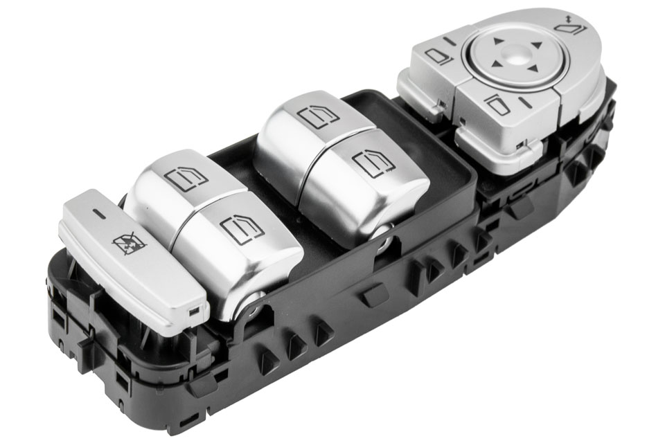 Comutator macara geam Mercedes C Clasa W205 2013-, Glc 2015-, Negru, NTY EWS-ME-026