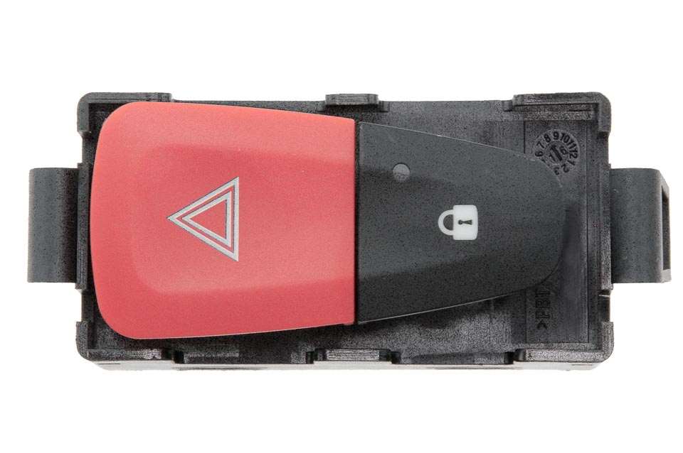 Buton avarie Renault Grand Scenic 3 2009-, Scenic 3 2009-, Fluence 2012-, Comutator De Avarie Rosu, NTY EWS-RE-031