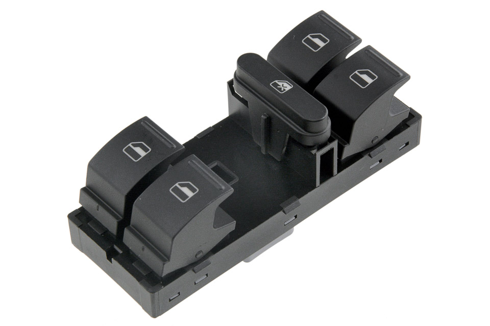 Comutator macara geam Vw Golf 5 2003-, Golf 6 2008-, Passat B6 2005-, Passat B7 2010-, Skoda Fabia 2 2010-, Octavia 2 2008-, Roomster 2010-, Superb 2008-, Yeti 2009-, NTY EWS-VW-021