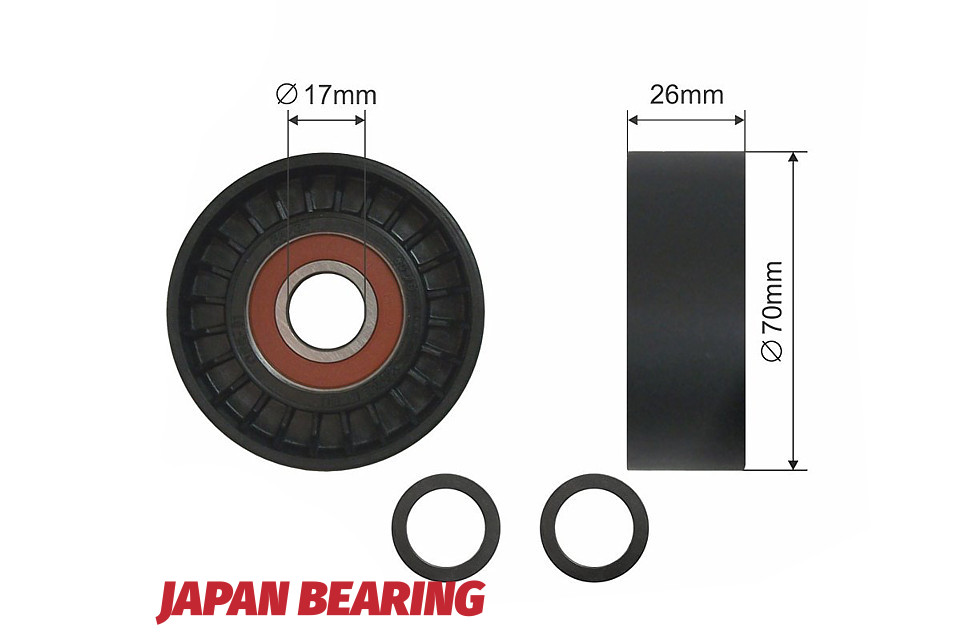 Rola curea transmisie Bmw Seria 3 1997-2013, Seria 5 2001-2010, Seria 6 2002-2010, 7 2000-2008, X3 2003-2010, X5 1999-2013, X6 2006-2014, Ssang Yong Actyon 2006-, Kyron 2005-2012, NTY RNK-BM-004