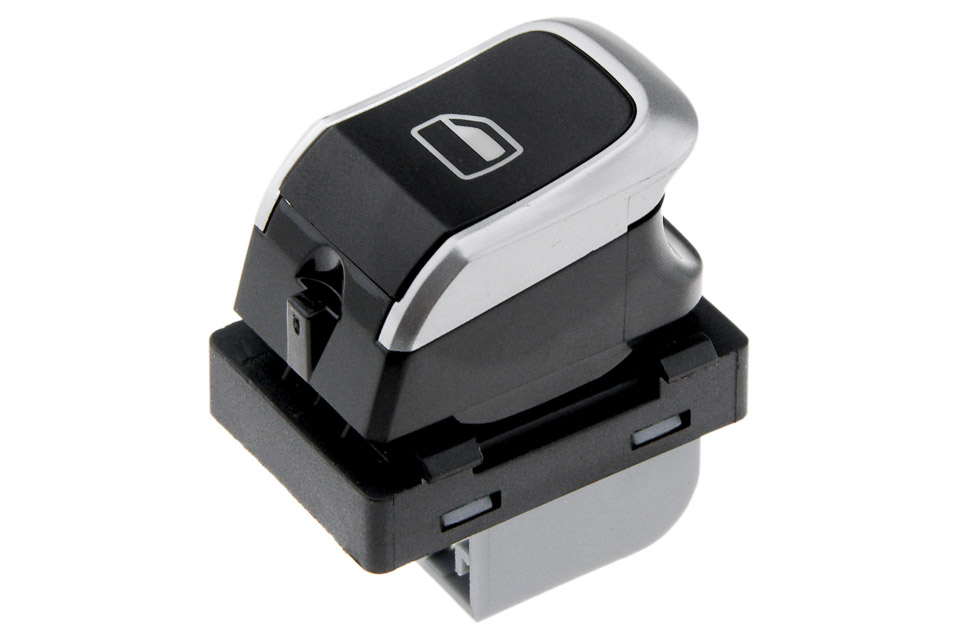 Comutator macara geam Audi A1 2014-, A6 202011-, A7 202011-, A8 2009-, Q3 2011-, Cromata, NTY EWS-AU-038