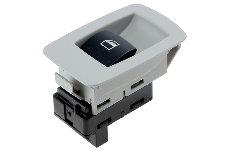 Comutator macara geam Bmw Seria 3 E90, E91 2004-, X5 E70 2006-, X6 E71, 72 2007-, 3 Pini, Gri, NTY EWS-BM-015