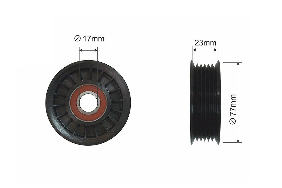 Rola curea transmisie Cadillac Escalade 3 2007-2013, Hummer H2, H3, Chevrolet Avalanche 2007-2013, Suburban 2007-2013, Tahoe 2007-2014, NTY RNK-CH-014