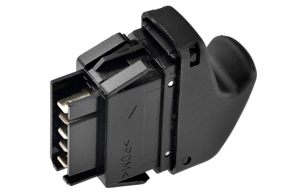 Comutator macara geam Renault Clio Ii, 09.1998-06.2001, Clio Ii/Storia/Campus, 07.2001-, Kangoo, 03.1998-01.2008, Megane/Scenic, 1995-09.1999; Megane 09.1999-11.2002; Scenic (Ja), 09.1999-06.2003, 1 buton; 5 pini , NTY EWS-RE-002
