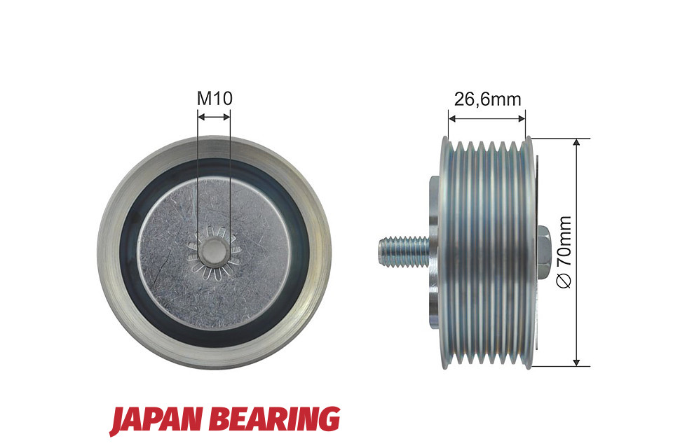 Rola curea transmisie Nissan Cube, Micra C+C 3, Micra 3, Note, Nv200, Nv200, Evalia, Qashqai 1, Tiida 1.6 05.2005-, NTY RNK-NS-034