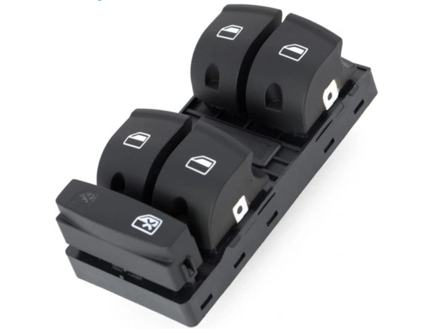 Comutator geam usa fata AUDI A3 (8P), 05.2003-04.2008; A6 (C6), 05.2004-03.2011; Q7 (4L), 20005-2005, partea Stanga,