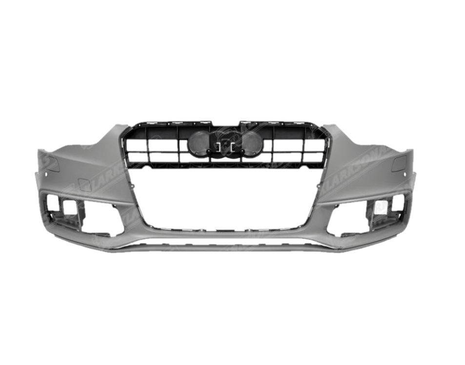 Bara fata AUDI A5/S5 (B8), 10.2011-08.2016 model S-Line,cu 2 gauri pentru Senzori de parcare (PDC), cu locas pt spalator; grunduit,
