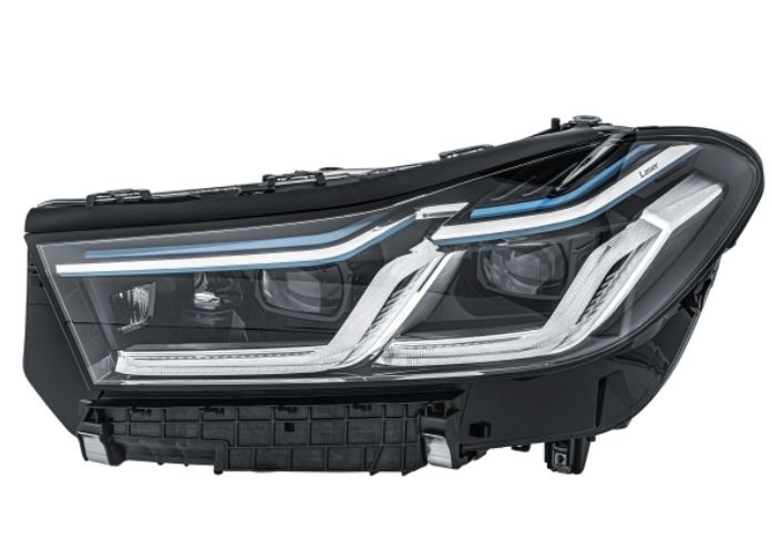 Far BMW Seria 6 GT (G32), 09.2020-, partea Stanga, HELLA, cu lumina dinamica pentru viraje; cu lumina viraje statica, fara marcaj BMW; marcaj Laser, fara unitate control LED; cu modul LED, Tip de bec : Laser+LED
