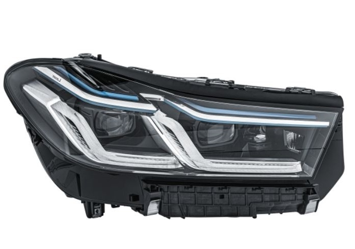 Far BMW Seria 6 GT (G32), 09.2020-, partea Dreapta, HELLA, cu lumina dinamica pentru viraje; cu lumina viraje statica, fara marcaj BMW; marcaj Laser, fara unitate control LED; cu modul LED, Tip de bec : Laser+LED