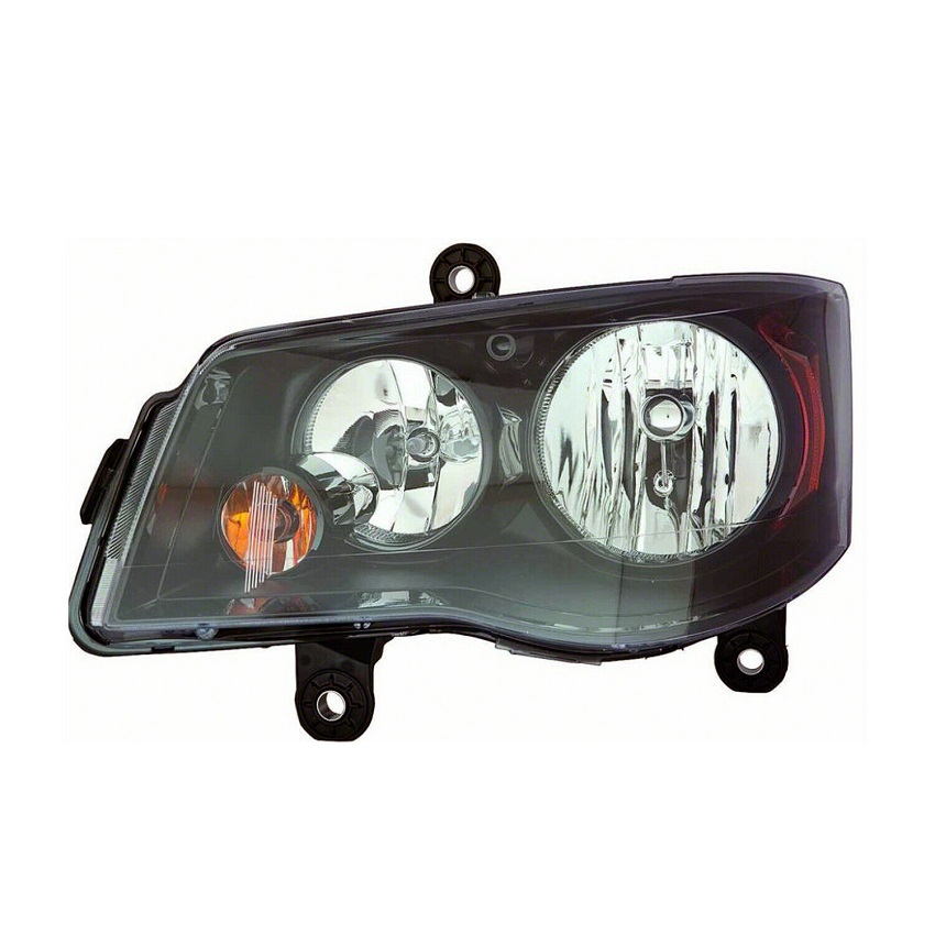 Far CHRYSLER TOWN & COUNTRY, 11.2011-2016; TOWNCOUNTRY, 01.2008-; Dodge GRAND CARAVAN, 01.2011-2020, partea Stanga, Taiwan, Tip=USA; tip bec H11+H11+P27/7W; manual; negru; halogen;