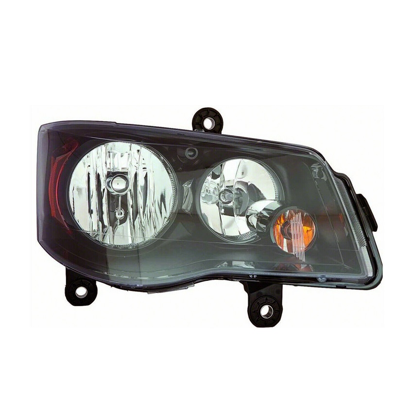 Far CHRYSLER TOWN &amp; COUNTRY, 11.2011-2016; TOWNCOUNTRY, 01.2008-; Dodge GRAND CARAVAN, 01.2011-2020, partea Dreapta, Taiwan, Tip=USA; tip bec H11+H11+P27/7W; manual; negru; halogen;