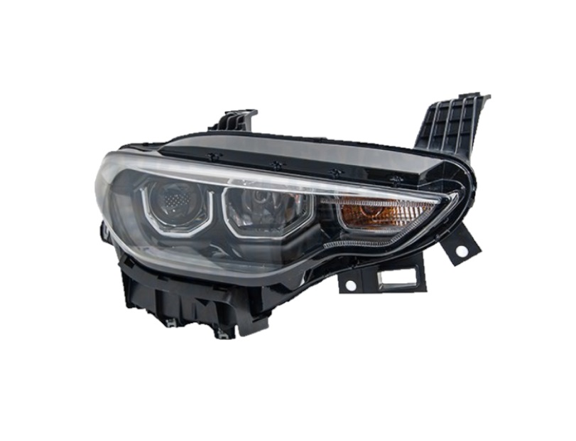 Far FIAT TIPO, 02.2019-, partea Dreapta, MAGNETI MARELLI, cu &quot;lumina timp de zi&quot; tip LED; H7+H7; electric; rama argintie; cu becuri;