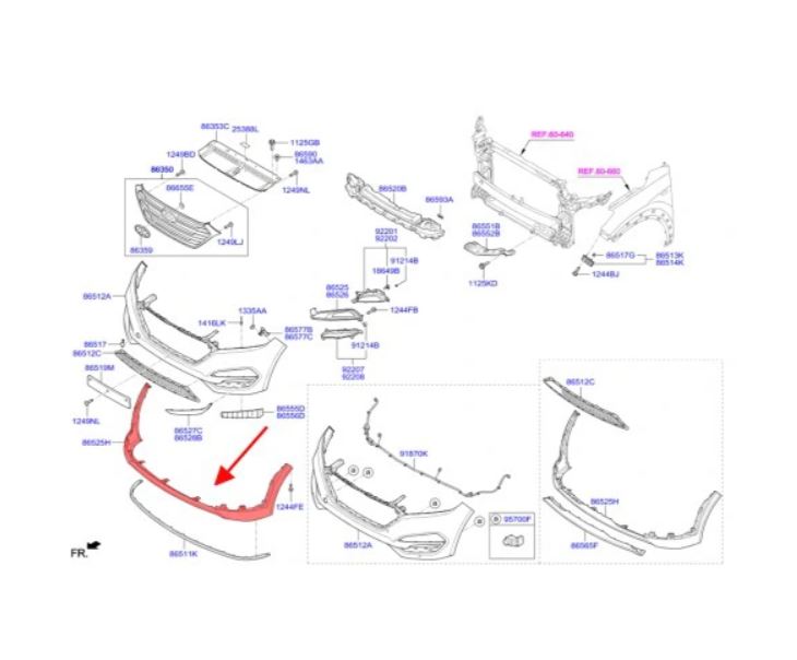 Bara fata HYUNDAI TUCSON (TL), 09.2015-,negru; inferior