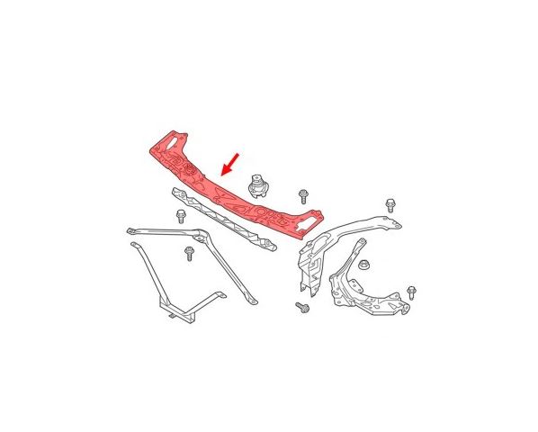 Panou fata, trager BMW Seria 2 ACTIVE/GRAN TOURER (F45/46), 06.2014-; X1 (F48), 06.2015-2018; XSeria 2 (F39), 03.2018-2019, MINI COUNTRYMAN (F60), 02.2017-; HATCH/CLUBMAN (F54/F55/F56/F57), 02.2014-2018,aluminiu; superior