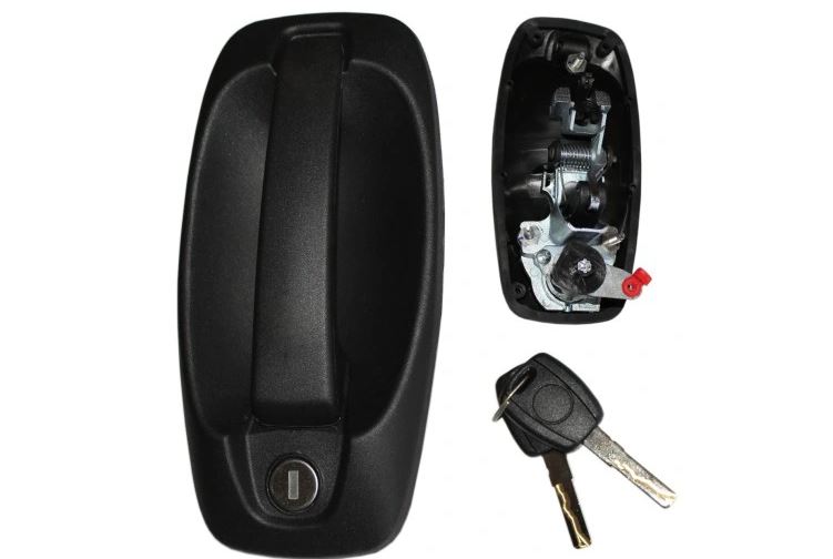 Maner usa exterior fata CITROEN NEMO (AA), 10.2007-, Fiat DOBLO (152/263), 01.2010-12.2014; FIORINO/QUBO, 10.2007-, Peugeot BIPPER, 10.2007-, partea Dreapta, cu 1 butuc cheie; pentru usa laterala culisanta