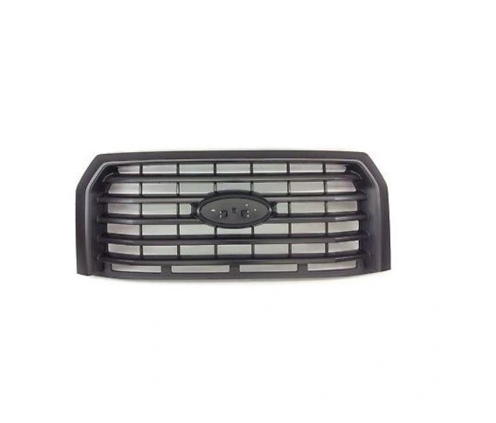 Grila masca fata FORD F-SERIES, 11.2014- model XLT,cu rama neagra; negru; grila