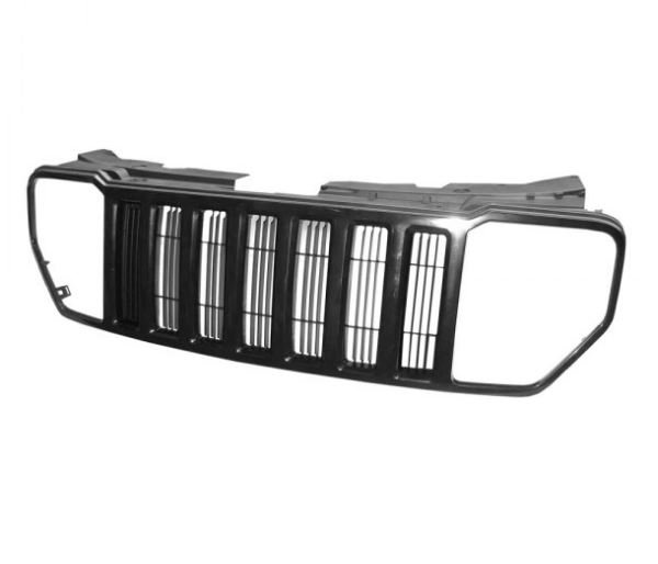 Grila masca fata JEEP CHEROKEE (KK), 09.2007-12.2013; LIBERTY (KK), 09.2007-12.2013,cu rama neagra; negru