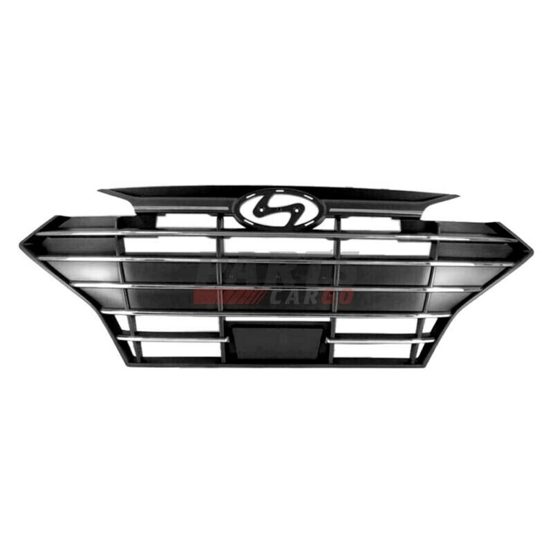 Grila masca fata HYUNDAI ELANTRA (AD), 03.2019-; AC, Version USA,Cu ornamente cromate; negru/argintiu