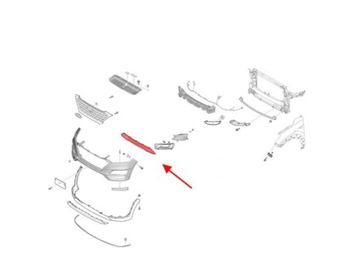 Grila bara fata HYUNDAI TUCSON (TL), 2018-2020,
