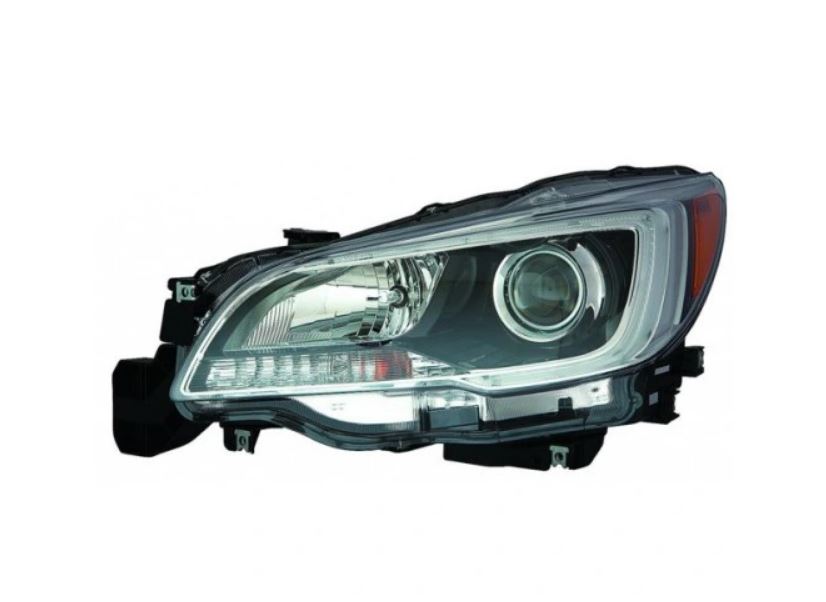 Far SUBARU LEGACY (BN/BS), 04.2014-2017; OUTBACK (BS), 05.2015-2017, partea Stanga, Taiwan, cu lumina de parcare LED; Tip=USA;tip bec H11+HB3+W5W+WY21W; manual; halogen