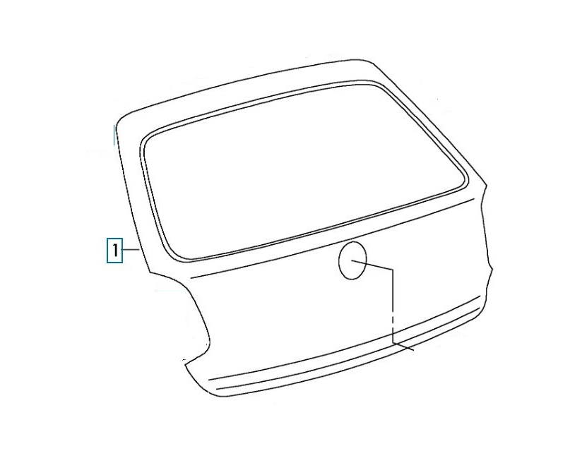 Hayon portbagaj spate VOLKSWAGEN POLO (6R), 08.2009-12.2017 model cu 5 usi,