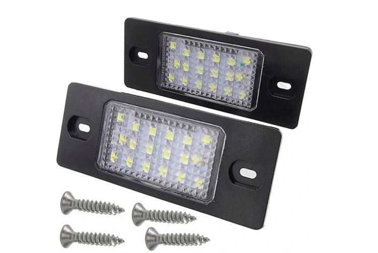 Set lampa numar VOLKSWAGEN BORA; GOLF IV/V Combi; GOLF IV Combi; PASSAT B5, 11.2000-01.2005 combi; TIGUAN 2007-2013; TOUAREG (7L2), 01.2007-04.2010, Stanga=Dreapta, LED; tuning;