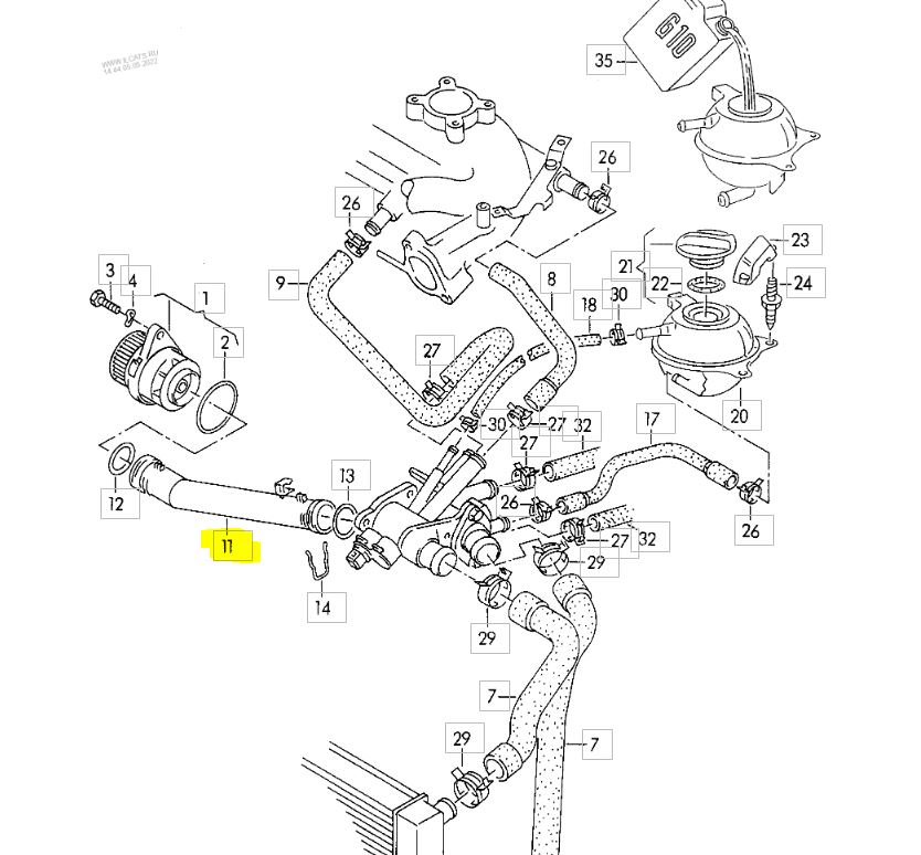 Racord Radiator Audi A2 2000-2005 Seat Arosa Cordoba 1993-2002 Ibiza 1993-2008 Inca Leon/Toledo 1999-2005 Skoda Fabia 99-07 Felicia Octavia 1998-2004 Vw Bora Caddy 95-04 Fox Golf 3 Lupo New Beetle Polo 1994-2001 Motor 1,0/1,3/1,4/1,6 Benzina 1,4 Tdi