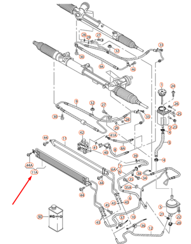 Radiator ulei Audi A8, 2010-2017 Motor 4.0 V8 T, Cv Automata, SRL, OE: 4h0422885f; 4h0422885h,
