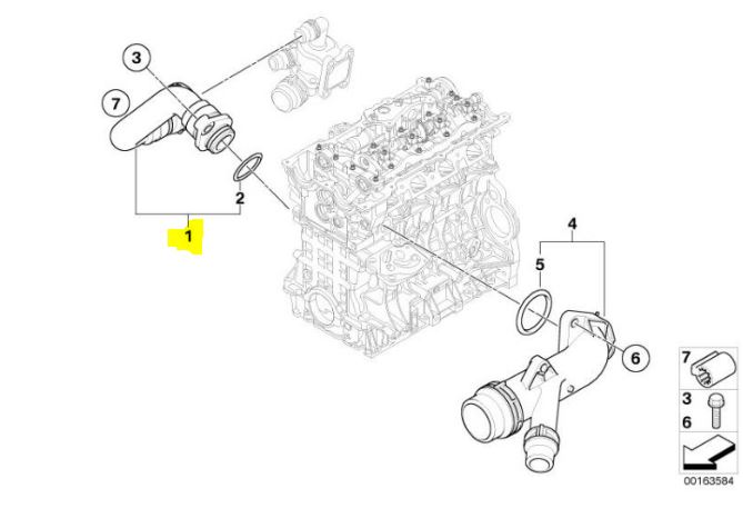 Furtun radiator Bmw Seria 1 E87/E88/E81/E82, 2004-2011; Seria 3 E90/E91/92/93, 2005-2013, Seria 5 E60/E61, 2007-2010; Xseria 1 E84, 2009-2015; Z4 E85/86, 2005-2009 Motor 2,0 Benzina, Cauciuc, OE: 11537530647; 11537572159,