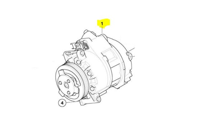 Compresor AC Bmw X5 E70, 2007-2013 Motor 3.0si/Xdrive30i;X5 (E70), Rola De 110 Mm, 4 Prezoane, Calsonic Tip: Cse717, Tip Gaz: R134a, OE: 64509121759; 64529185143,